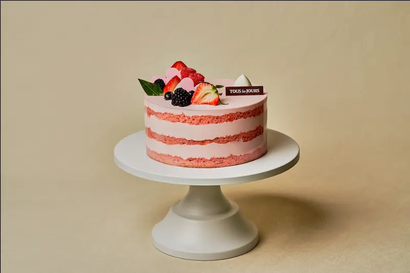 Strawberry Cloud Cake