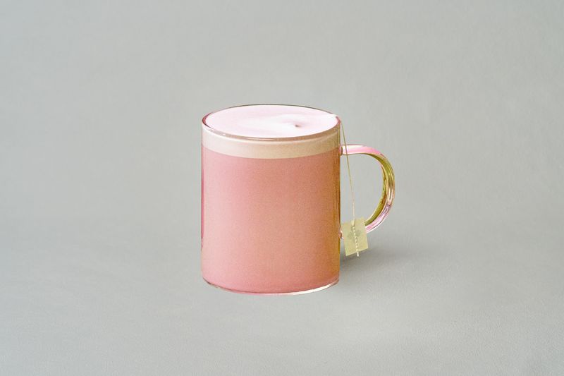 Strawberry & Flower Tea Latte